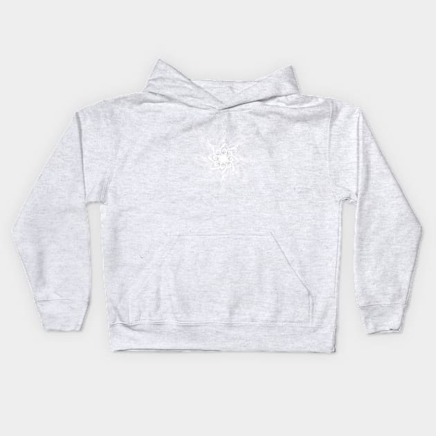 Treble Clef Snowflake Kids Hoodie by Dawn Anthes